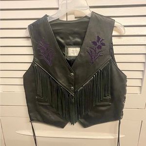 Leather vest